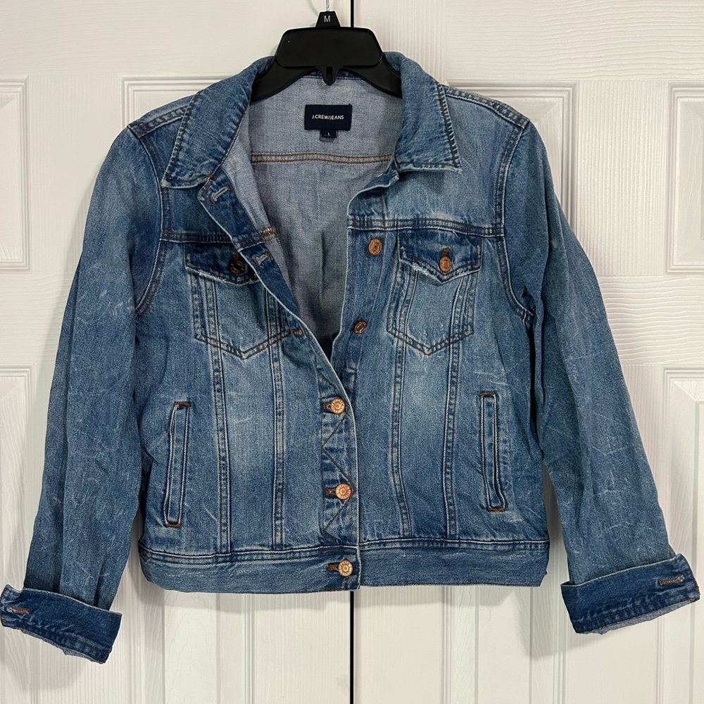 J. Crew Blue Jean Jacket Classic Denim Style